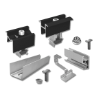 Kit structura panouri pentru 3 panouri fotovoltaice, 1 rand - imagine 2