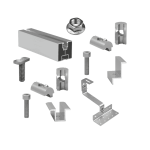 Kit structură pentru 3 panouri fotovoltaice, 1 rând, țiglă metalică - imagine 5