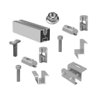 Kit structură pentru 3 panouri fotovoltaice, 1 rând, tablă fălțuită - imagine 5