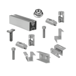 Kit structură pentru 15 panouri fotovoltaice, 1 rând, tablă fălțuită - imagine 2