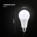 Bec LED Cip CREE 15W E27 A60 Termoplastic 4000K - imagine 4