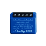 Set 2 Relee Smart Wi-Fi Mini cu Contact Uscat, 8A, Shelly 1 Mini Gen3 - imagine 2