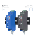 Releu Smart Profesional 2 Canale, DIN, LAN + Wi-Fi, 16A, Shelly Pro 2 v.1 - imagine 2