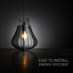 Pendul E27, Ø420 × 500mm, corp negru mat, V-TAC - imagine 5