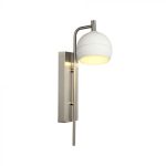 Lampă LED de perete 10W 1200lm 3000K Nichel și Alb, V-TAC